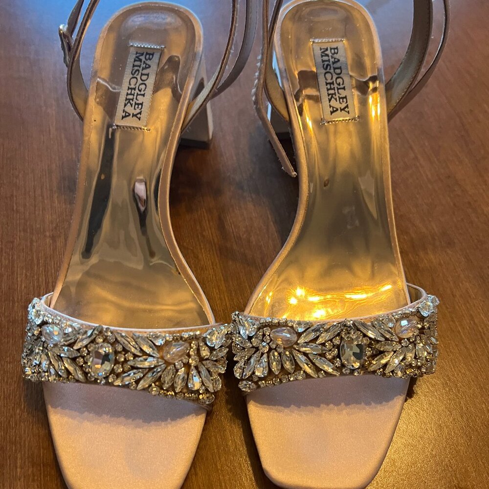 Badgley Mischka Women's Marsha Heeled Sandal in Soft Blush